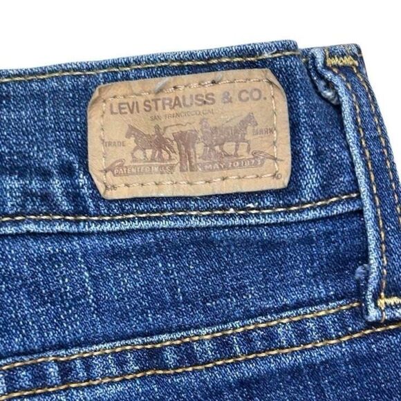 Levi's 515 Denim Jeans Women's Size 12 Long Blue Bootcut Mid-rise Stretch - Picture 9 of 13